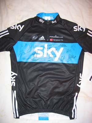 Team Sky cycling team signed Jersey
